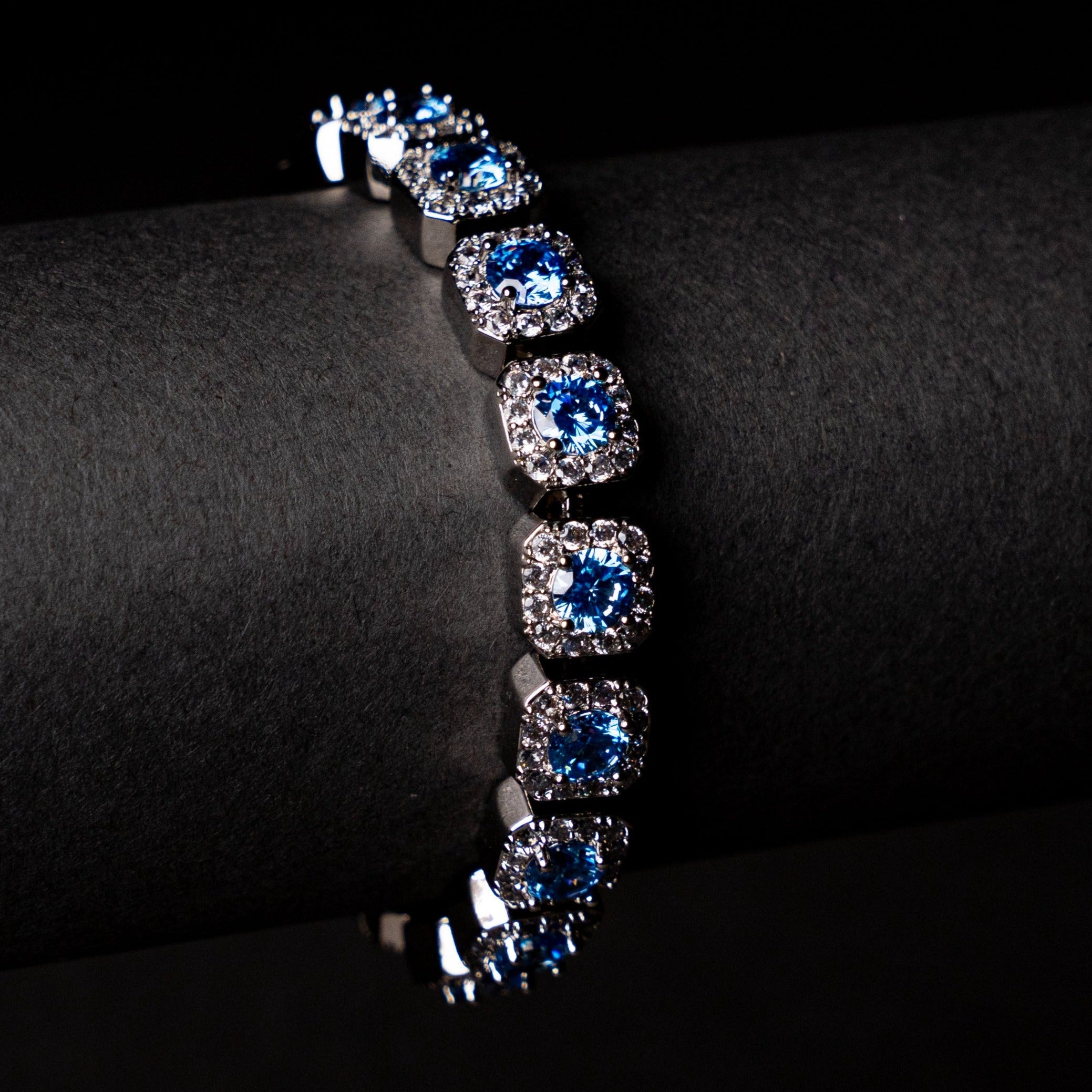 Blue Cushion Bracelet